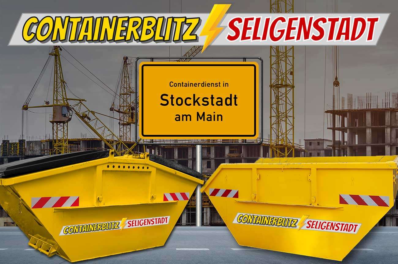 Container für Bauschutt mit und ohne Deckel in Stockstadt am Main